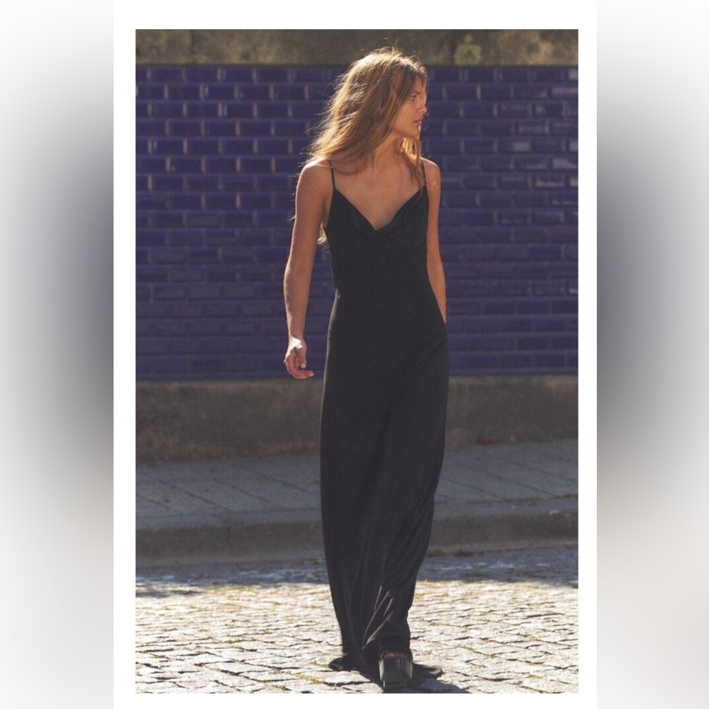 Zara Black Backless Dress